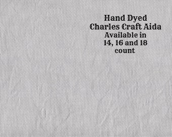 Tin Soldier Aida (CC-DDA-3) ~ Hand Dyed DMC/Charles Craft Cross Stitch Fabric from Vintage NeedleArts