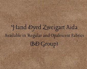 Gingerbread Aida (Z-BDA-99) Hand Dyed Zweigart Cross Stitch Fabric