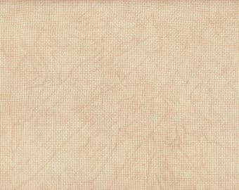 SHORT CUT - Gingerbread (DD) Hand Dyed Zweigart Aida Cross Stitch Fabric from Vintage NeedleArts