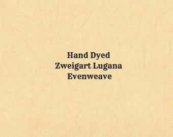 Tangerine Lugana Evenweave (LG-53) Hand Dyed Zweigart Cross Stitch Fabric