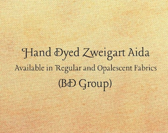 Mimosa Aida (Z-BDA-25-53) Hand Dyed Zweigart Cross Stitch Fabric