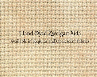 Harvest Gold Aida (Z-BDA-100) Hand Dyed Zweigart Cross Stitch Fabric