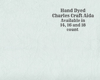 Beach Glass Aida (CC-DDA-21) ~ Hand Dyed DMC/Charles Craft Cross Stitch Fabric from Vintage NeedleArts