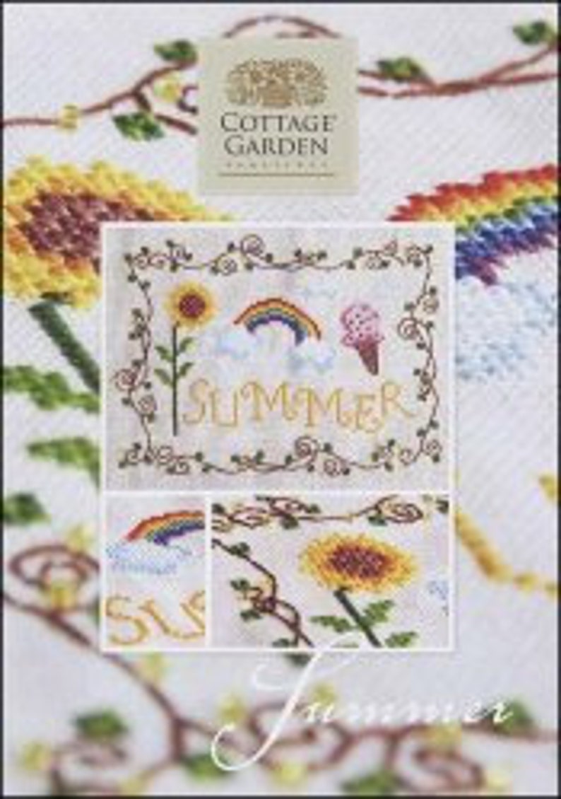 CLEARANCE Summer by Cottage Garden Samplings Cross Stitch Chart Design