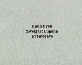 Sage Lugana Evenweave (LG-91) Hand Dyed Zweigart Cross Stitch Fabric