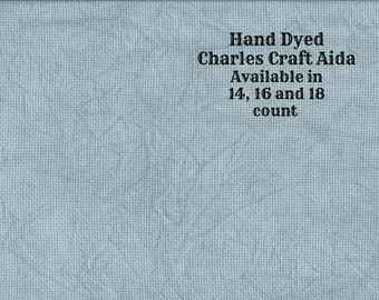 Agave Aida (CC-DDA-113) ~ Hand Dyed DMC/Charles Craft Cross Stitch Fabric from Vintage NeedleArts
