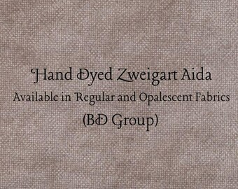 Milk Chocolate Aida (Z-BDA-73) Hand Dyed Zweigart Cross Stitch Fabric