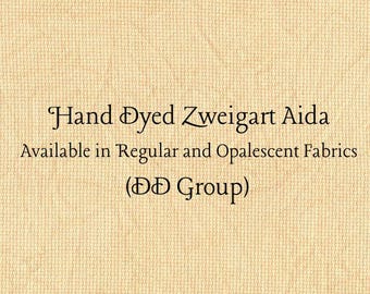 Butterscotch Aida (Z-DDA-83) Hand Dyed Zweigart Cross Stitch Fabric