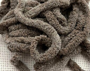 Milk Chocolate Petite Chenille Trim (PC-73) by Vintage NeedleArts ~ hand dyed 2 continuous yards