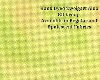 Lizard Juice Aida (Z-BDA-25-27-PT) Hand Dyed Zweigart Cross Stitch Fabric