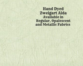 Cactus Aida (Z-DDA-48) Hand Dyed Zweigart Cross Stitch Fabric from Vintage NeedleArts ~ available in regular, opalescent and metallic Aida