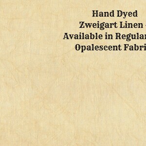 Harvest Gold Linen (LN-100) ~ Hand Dyed Zweigart Cross Stitch Fabric from Vintage NeedleArts - available in regular and opalescent linen