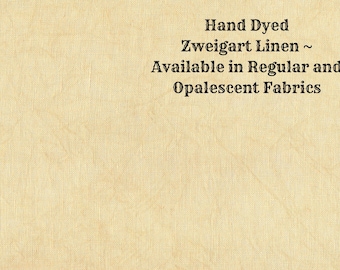 Harvest Gold Linen (LN-100) ~ Hand Dyed Zweigart Cross Stitch Fabric from Vintage NeedleArts - available in regular and opalescent linen