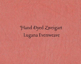 Persimmon Lugana Evenweave (LG-112) Hand Dyed Zweigart Cross Stitch Fabric