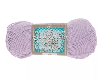 I Love This Cotton! Yarn (Orchid) ~ soft machine washable 100% cotton yarn amigurumi crochet knitting