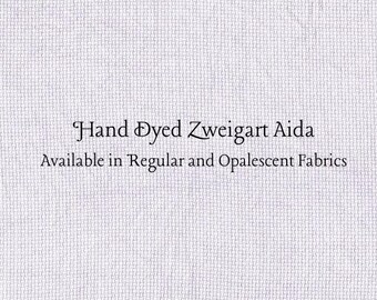 Lavender Lilacs Aida (Z-DDA-6) Hand Dyed Zweigart Cross Stitch Fabric