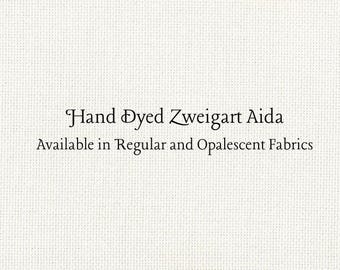 Crema Aida (Z-DDA-10) Hand Dyed Zweigart Cross Stitch Fabric