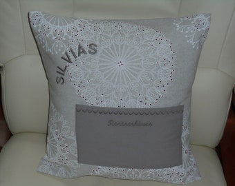 Pensioner pillow, rest pillow with name