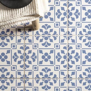 Talavera Tile Stencil - DIY Large Reusable Stencil for Walls - Folk Art Stencil For Home Decor Pottery Party Decorations - Staircase Stencil