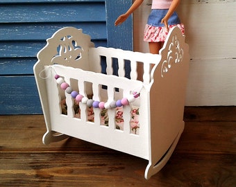 wooden dolls cradle kmart