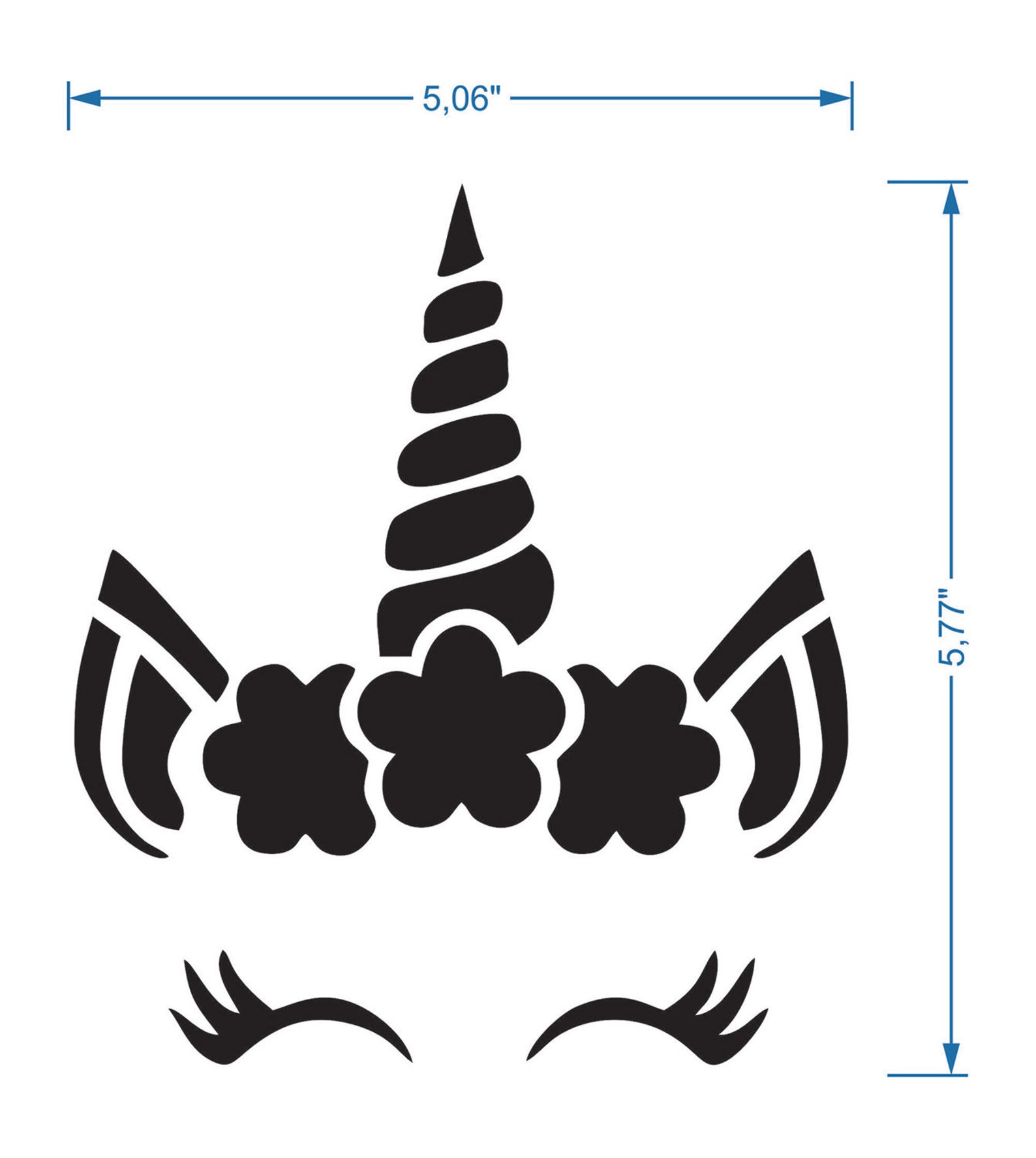 Unicorn Head Stencil Reusable DIY Craft Mylar Stencil Home Etsy Canada