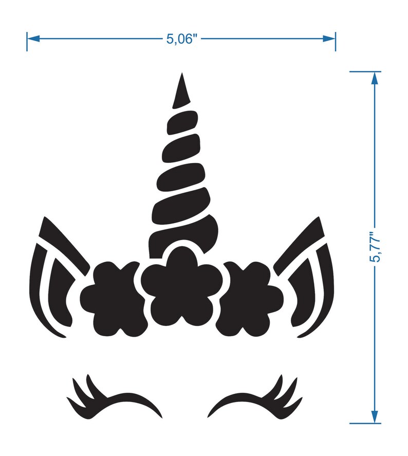 unicorn head stencil reusable diy craft mylar stencil home