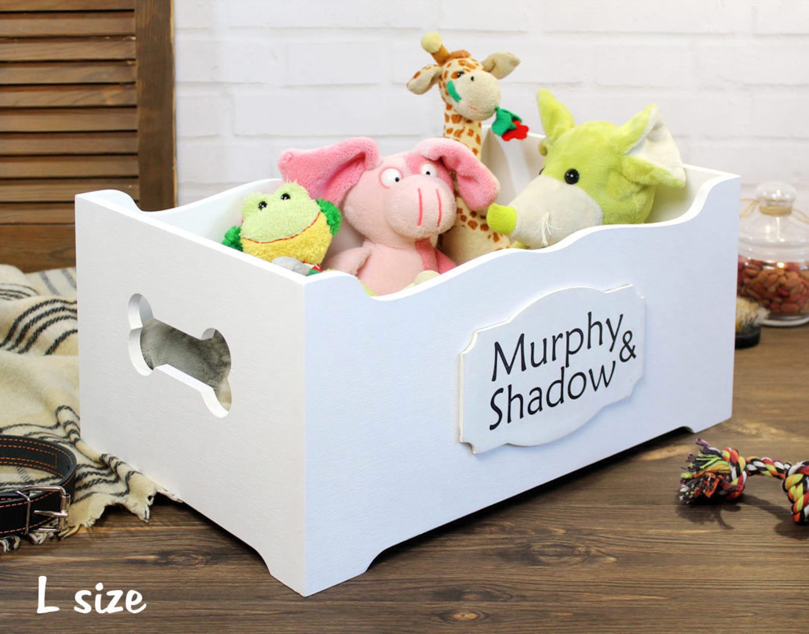 Dog Toy Box Personalized for Medium and Large Dog Toy Storage - Etsy