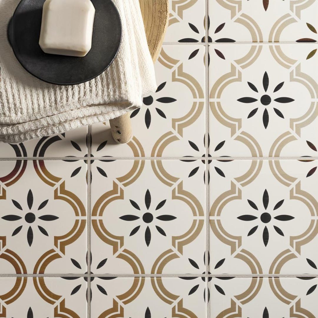 Moroccan Tile Stencil - DIY Large Reusable Stencil for Walls - Floor ...