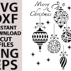 Merry Christmas stencil digital template SVG DXF Eps Png files for Silhouette Cricut laser cnc vinyl stickers cut files download