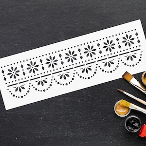 Lace Stencil Reusable DIY Craft Mylar Stencil Furniture decor Wall border Drawer Scrapbooking decoupage Stencil for paint