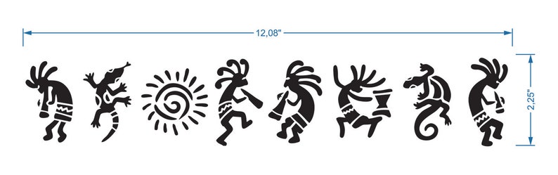 Kokopelli Stencil Reusable DIY Craft Mylar Stencil Native | Etsy