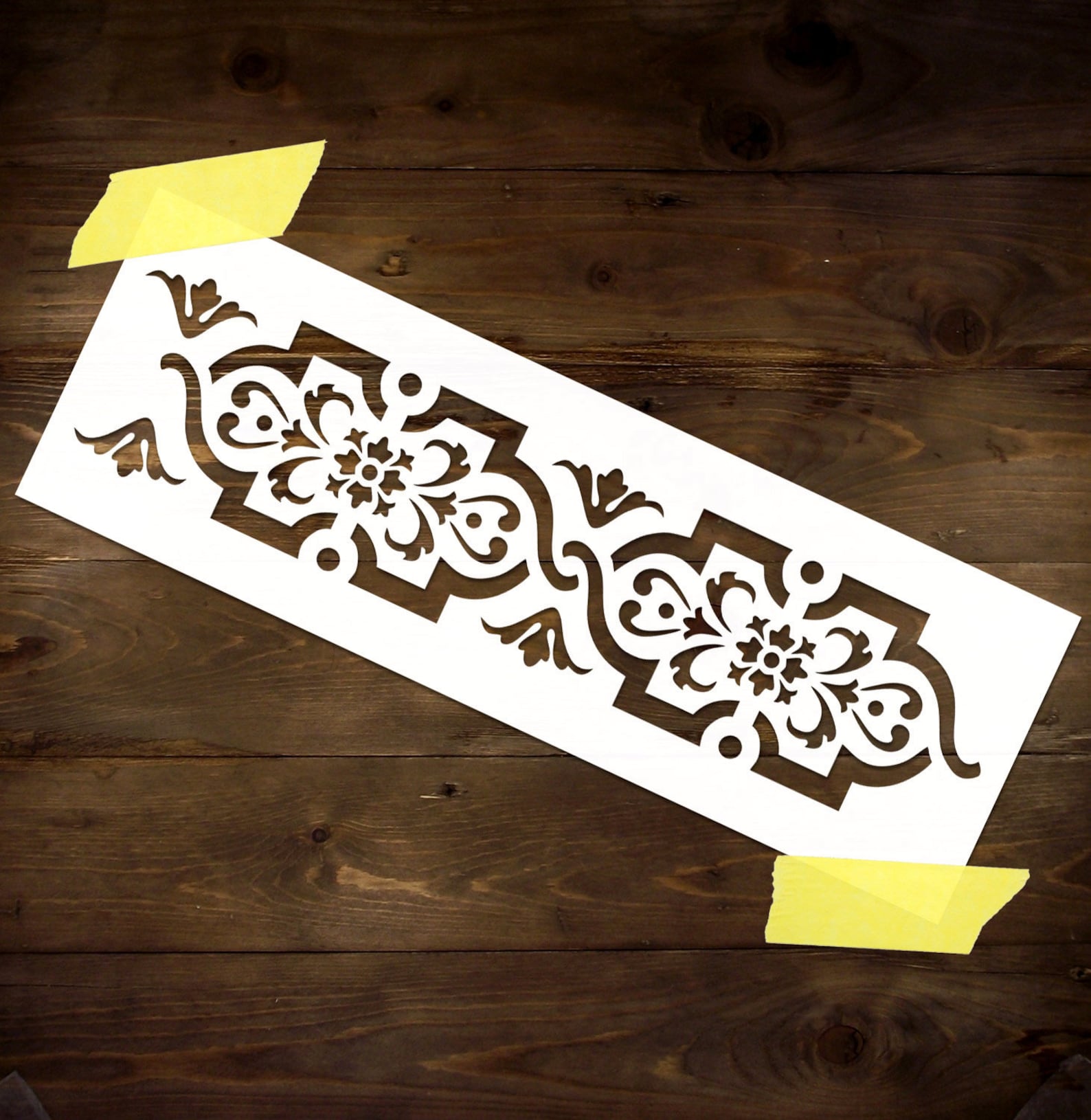 Wall Border Stencil Reusable DIY Craft Mylar Stencil Home Etsy