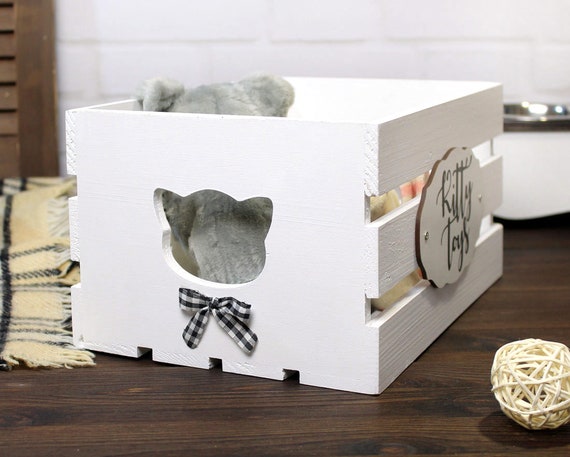 Cat Toy Box Personalized Durable Large Cat Toys Storage Cat