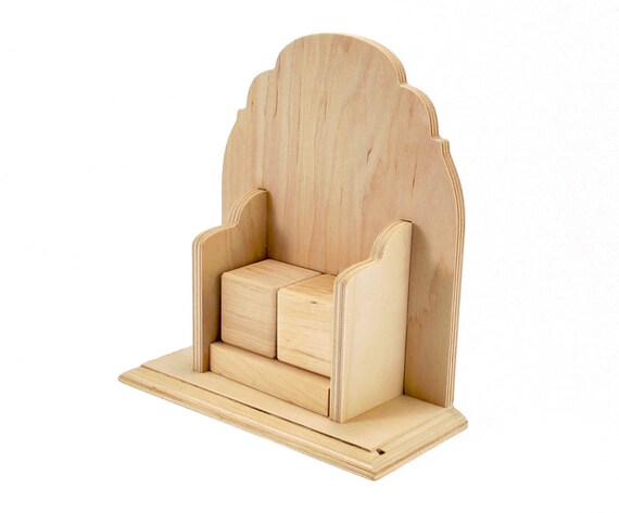 unfinished wood block calendar