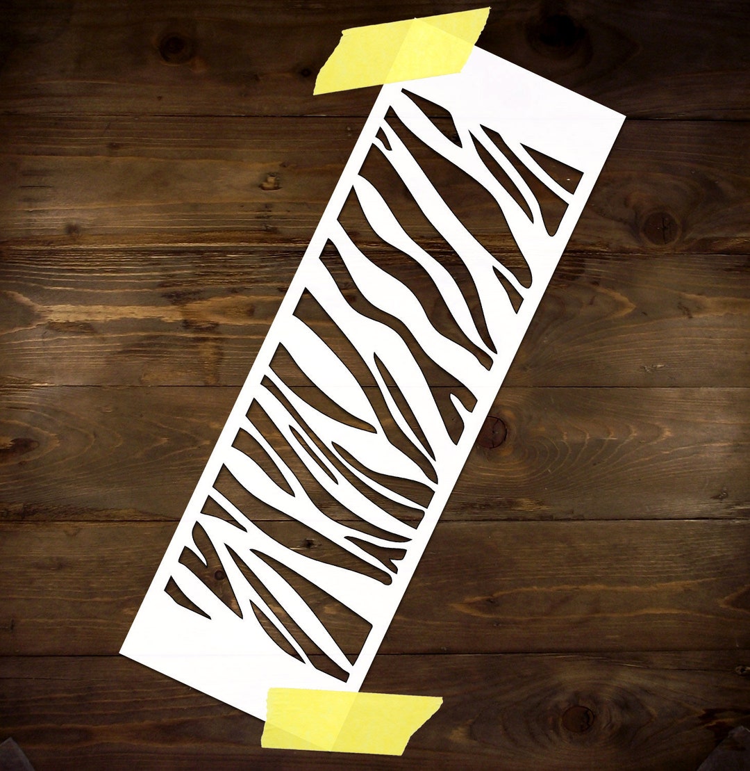 Zebra Skin Pattern Stencil Reusable DIY Craft Mylar Stencil Home Decor ...