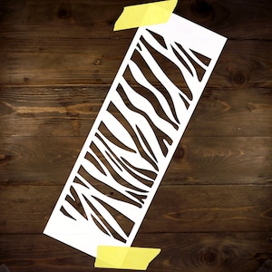 Zebra skin pattern Stencil Reusable DIY Craft Mylar Stencil Home Decor Animal skin Pattern repeatable stencil for paint
