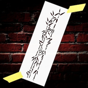 Bamboo Stencil Reusable DIY Mylar Border Stencil Home Decor Wall Furniture Drawer Painting Stencil