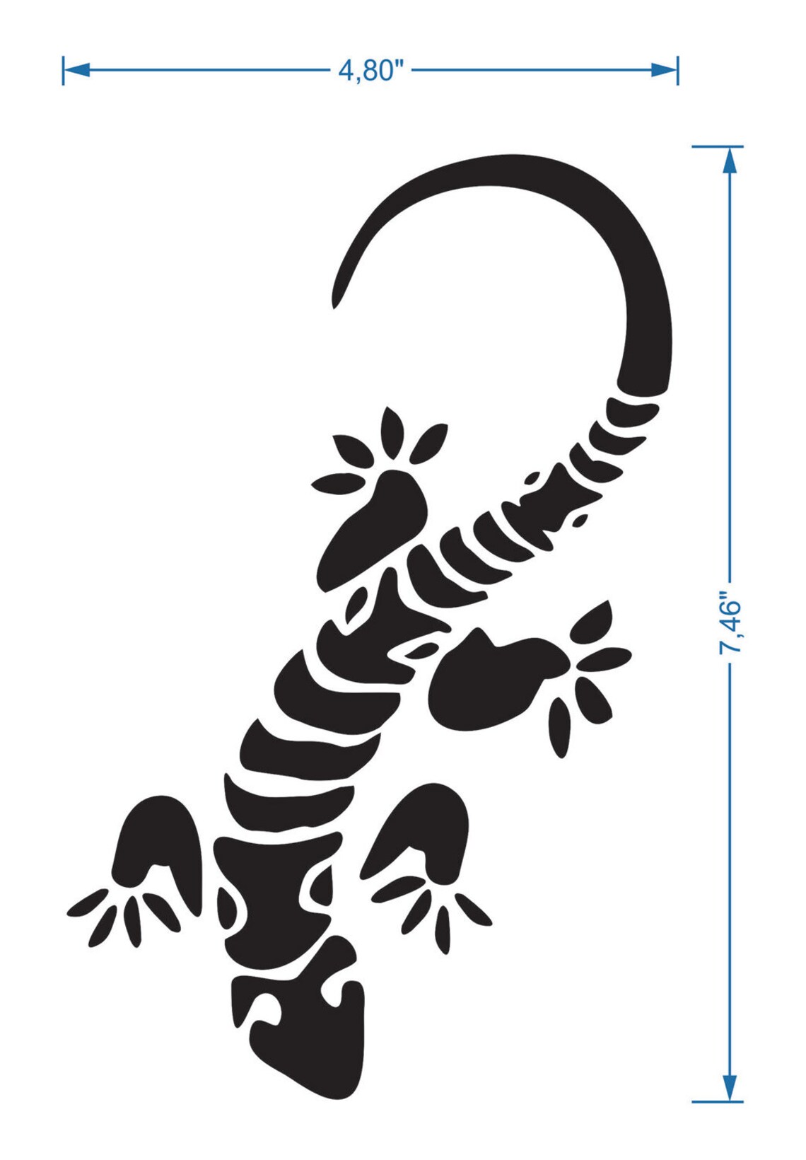 reptile-salamander-stencil-reusable-diy-craft-mylar-stencil-etsy