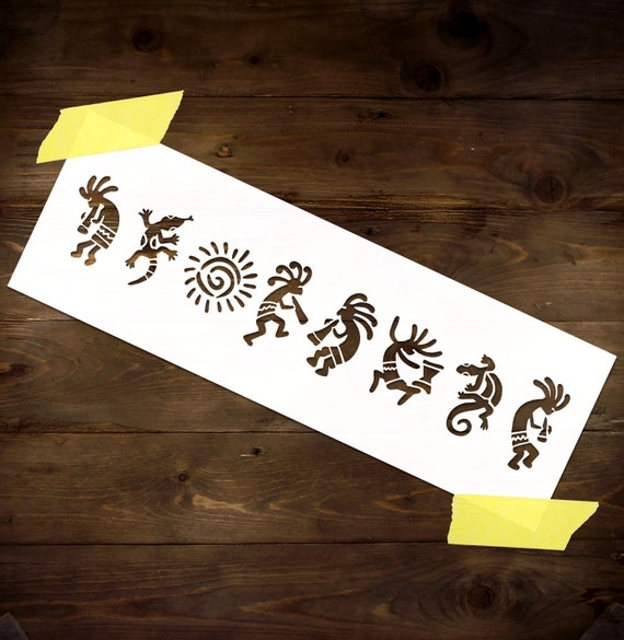Kokopelli Stencil Reusable DIY Craft Mylar Stencil Native - Etsy