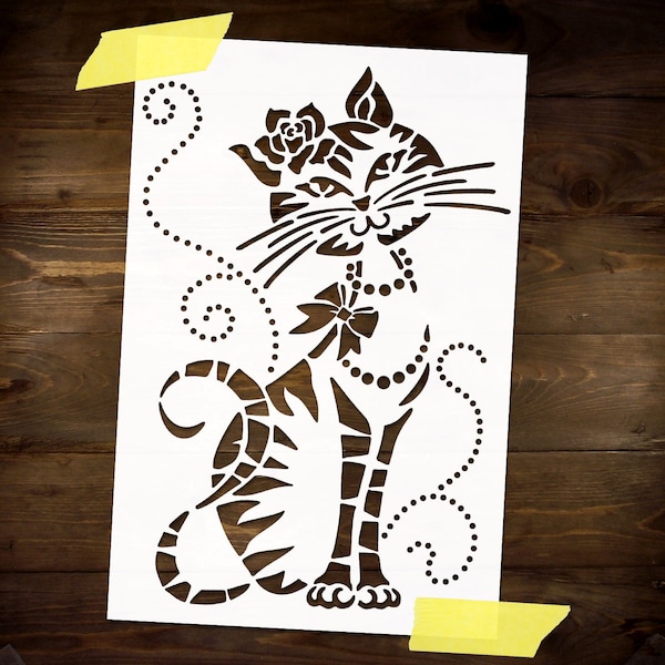 Cat Stencils for Painting Etsy