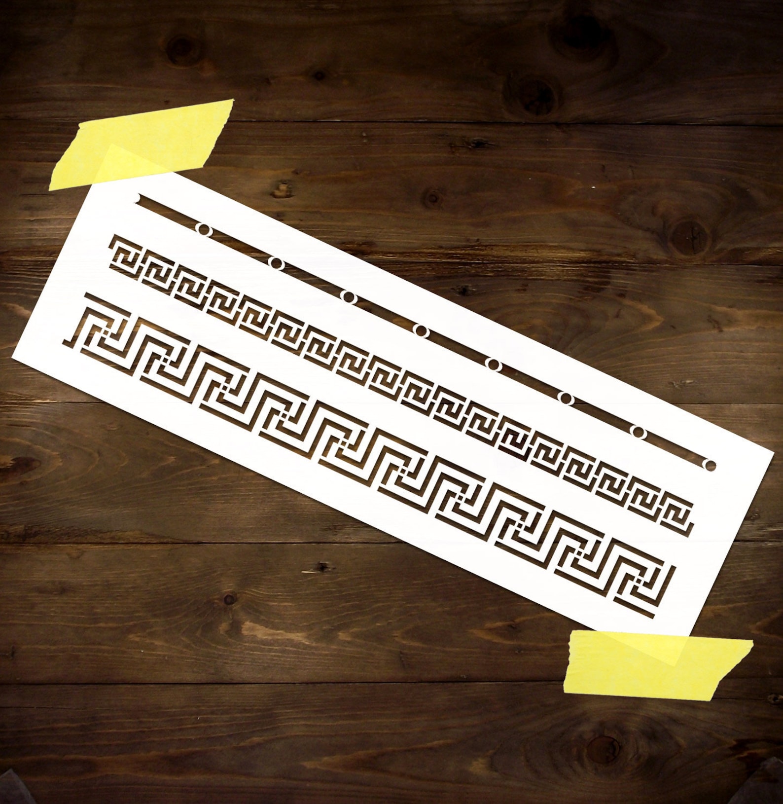 Greek Border Stencil Reusable DIY Craft Mylar Stencil Hellenic Etsy