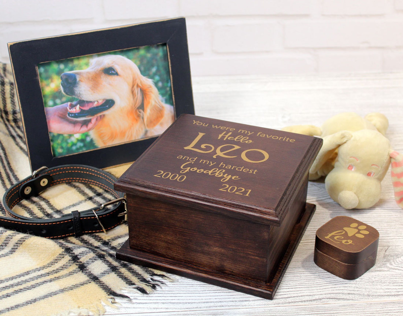 Personalized Pet Memorial Box in loving memory Pet Loss Box Etsy