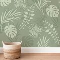 Tropical Leaves Stencil - Mylar Painting Stencils for Walls - Large Stencil for Paint - DIY - Reusable Floral Stencil - Wall Art Stencil