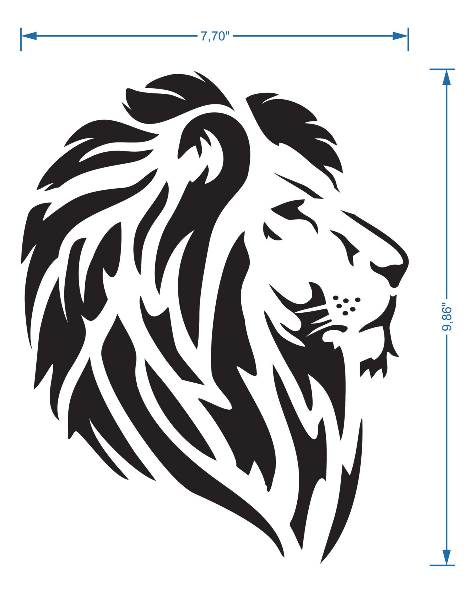 Lion Head Stencil Reusable DIY Craft Mylar Big Size Stencil Etsy Lion Head Stencil Reusable DIY Craft Mylar Big Size Stencil Etsy