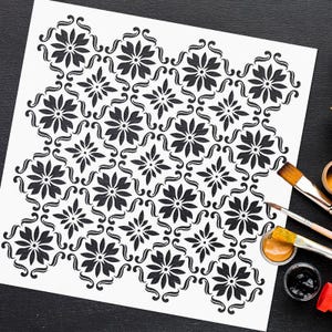 Pochoir motif marocain - pochoirs de peinture en mylar - pochoir bricolage pour peinture - pochoir réutilisable pour cartes Scrapbooking papier d'emballage cadeau