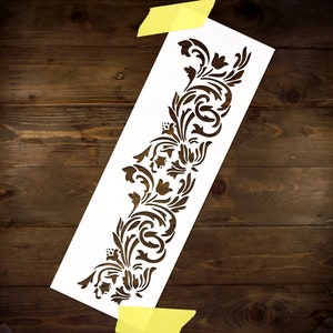 Bindweed Flower Stencil Reusable DIY Craft Mylar Stencil Floral Home Decor Wall Furniture stencil for paint