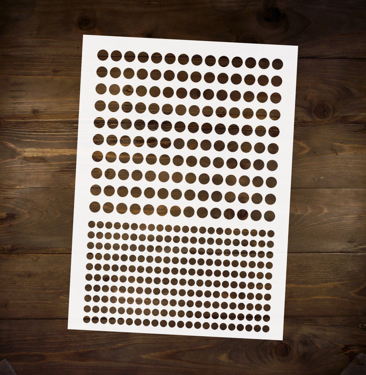Polka Dot Pattern Stencil Reusable DIY Craft Mylar Stencil for Etsy