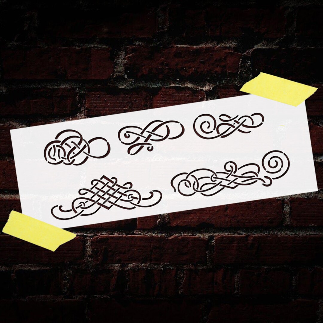 Curls Stencil Reusable DIY Mylar Stencil Home Decor Wall - Etsy