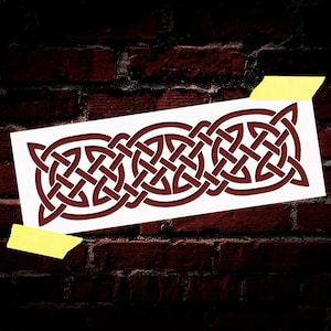 Celtic Knots Stencil Reusable DIY Mylar Stencil Celtic Pattern Wall Decor Border Stencil