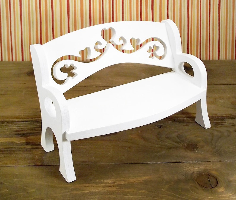 Wooden Doll Bench Wood Doll Furniture for 1/6 dolls 12 Etsy